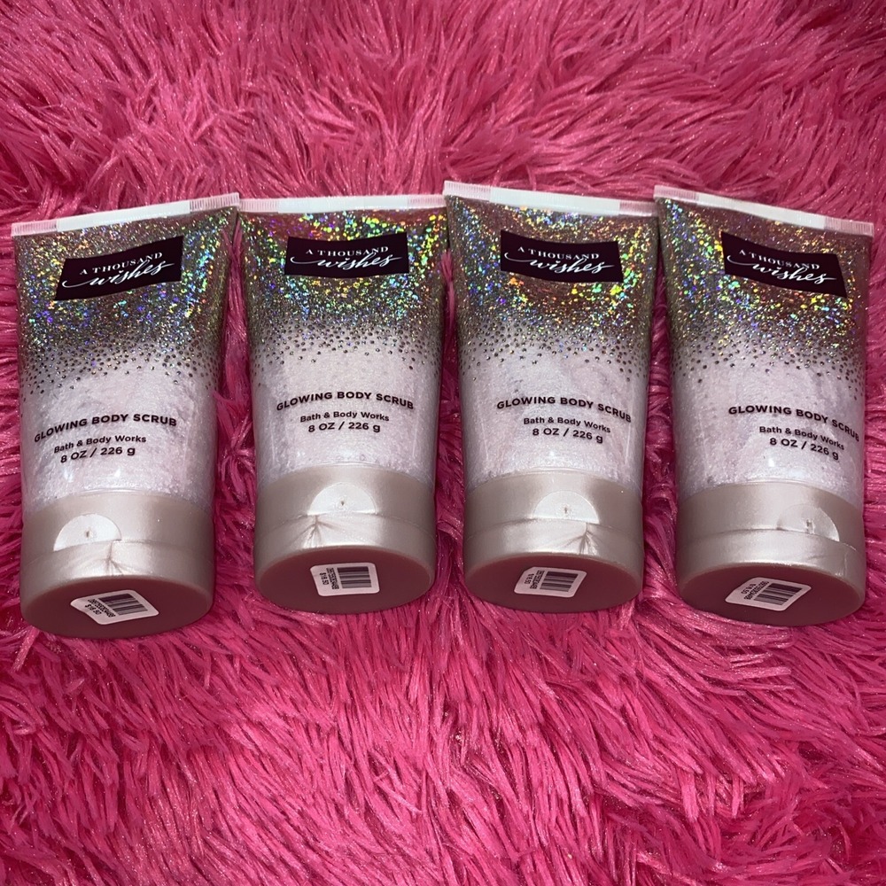 Bath & Body Works‎ A THOUSAND WISHES Glowing Body Scrub 8 oz 4x